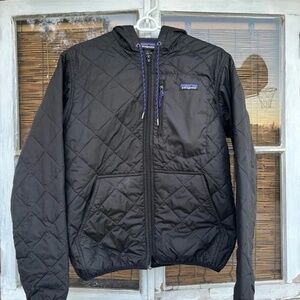 Patagonia Mens Diamond Quilted Hooded Jacket Medium